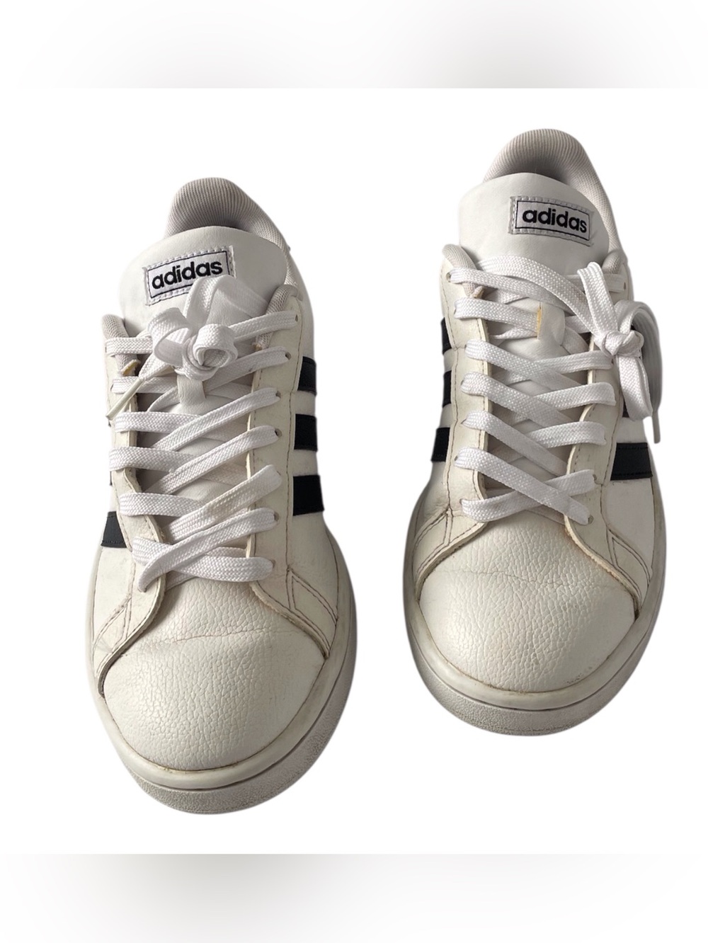 Adidas Women's White Sneakers, 81/2. - Picture 2 of 8